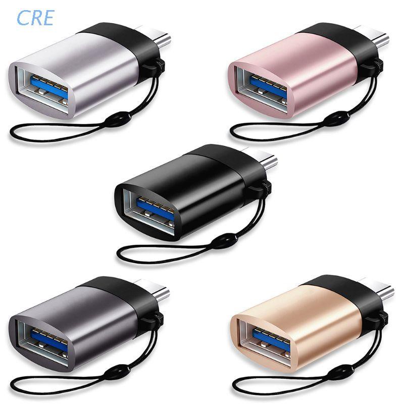 Cre Kabel Adapter Konverter Tipe-C Ke Usb 3.0 Otg Untuk Samsung Galaxy Huawei Xiaomi Macbook