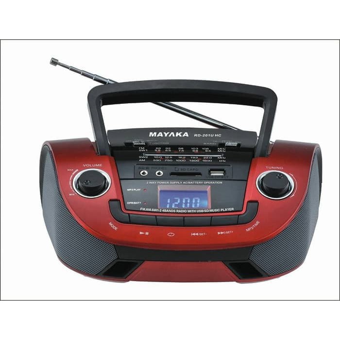 Mayaka Rd-201U Hc Radio Am Fm Usb Sd Card - Merah