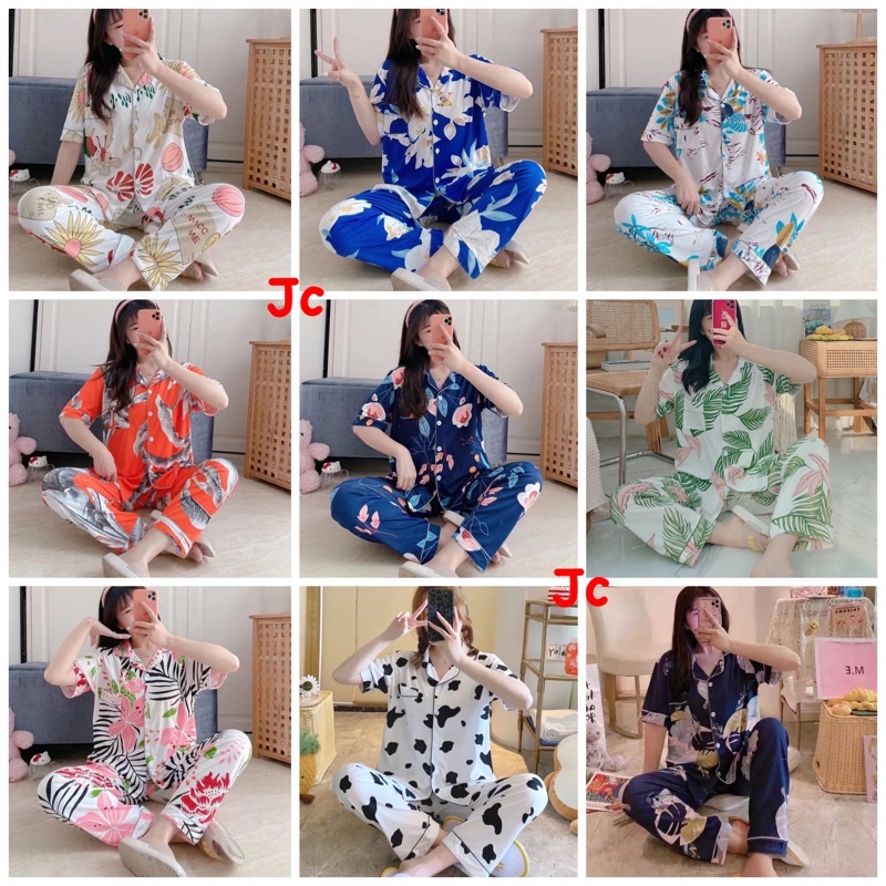 JC- PIYAMA SET Import CP / Piyama wanita Import terbaru / Piyama Import Korean Style