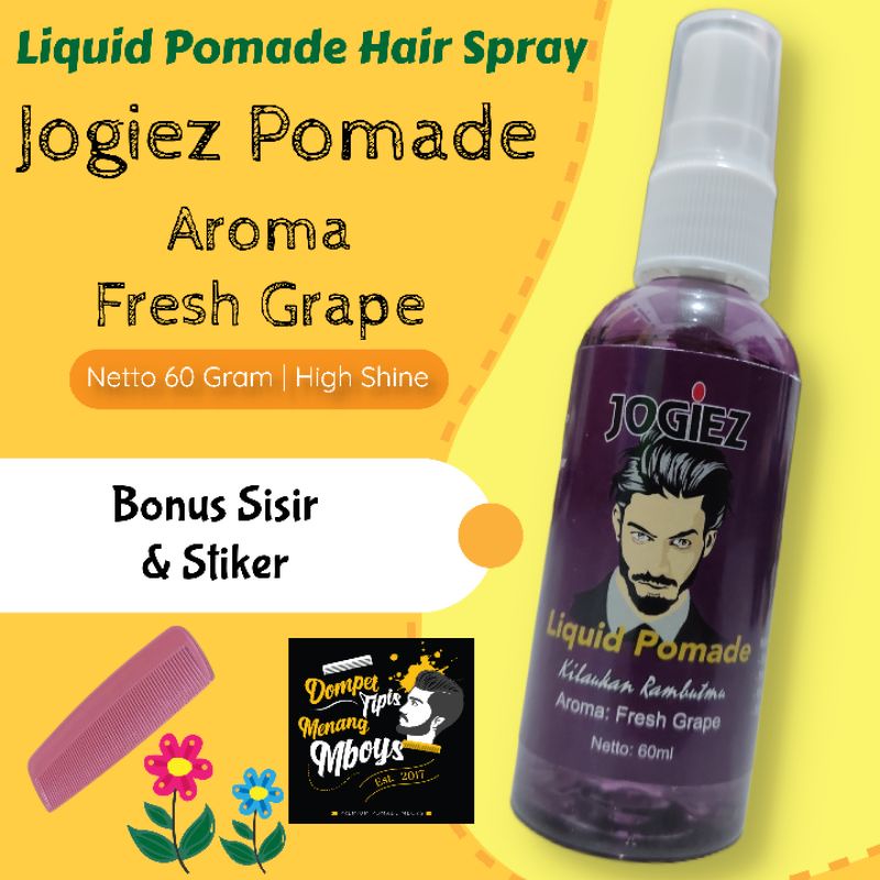 Pomade Cair / Pomade Spray / Pomade Liquid Jogiez Pomade 60 Gram