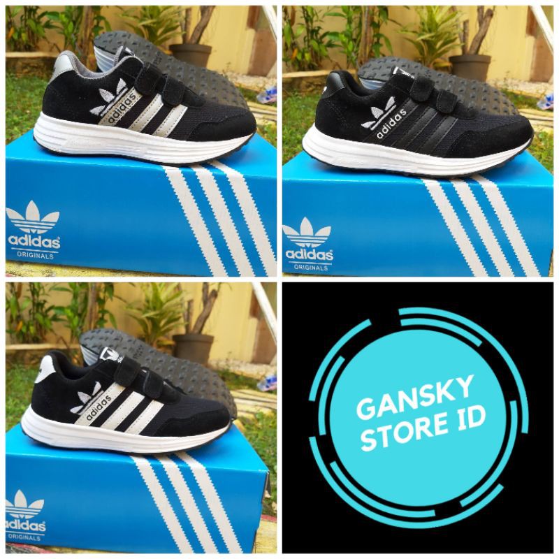 SEPATU ADIDAS HITAM ANAK SEKOLAH PREMIUM QUALITY SEPATU ANAK SEKOLAH HITAM ADIDAS