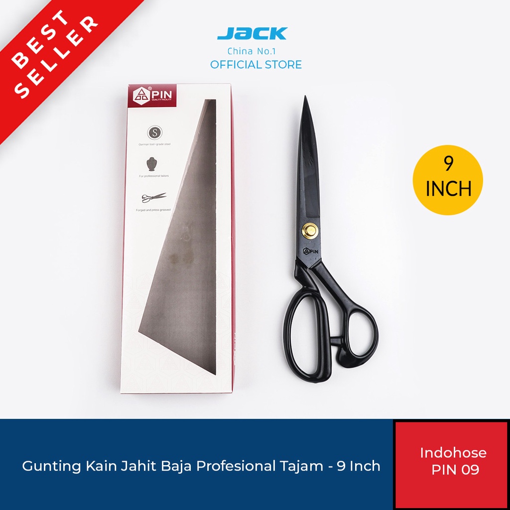 

PIN 09 Gunting Kain Jahit Baja Profesional Tajam - 9 Inch