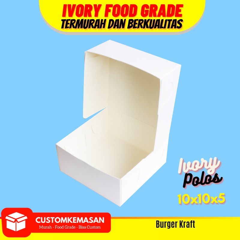 Box Burger Dus Burger Kemasan Burger Tempat Burger Paper Tray Burger Wadah Burger Shopee Indonesia