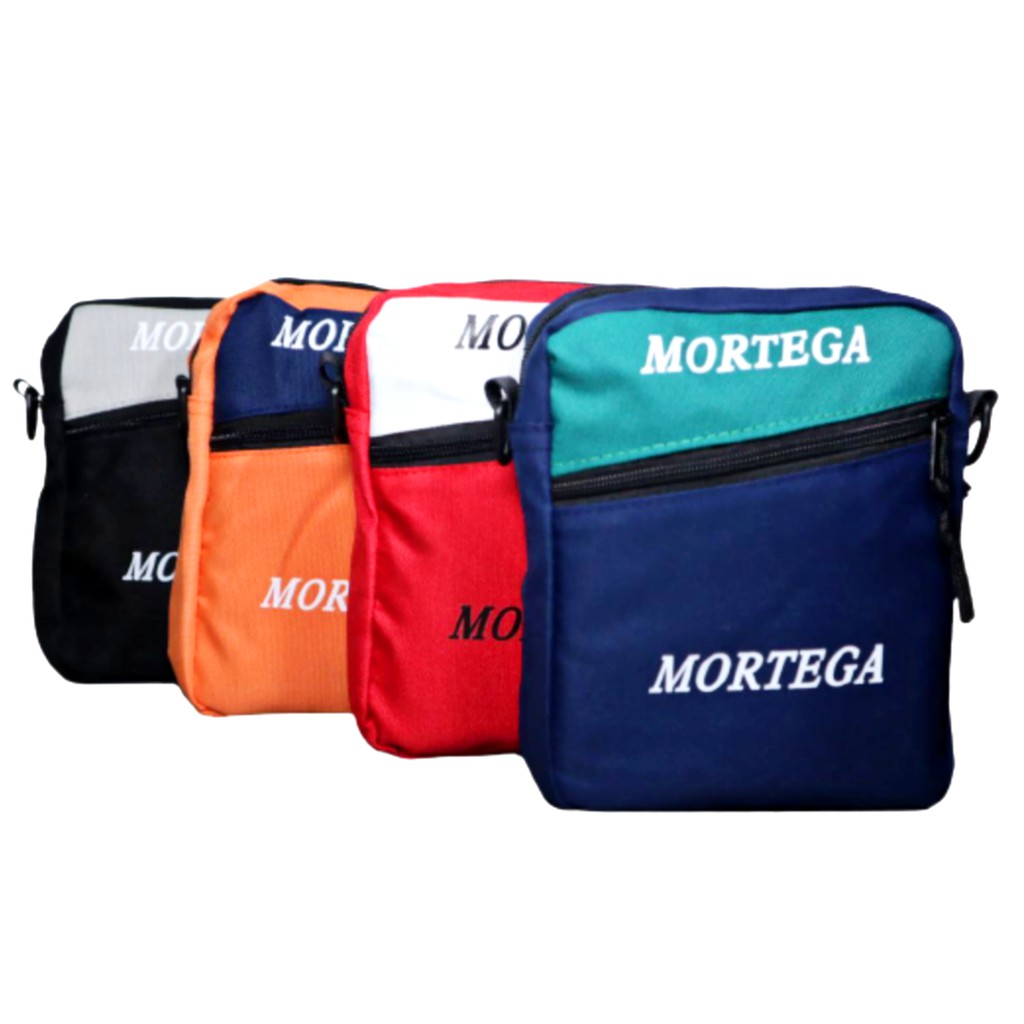 MORTEGA TAS SELEMPANG BAHAN KANVAS / SLING BAG MORTEGA KANVAS - 458