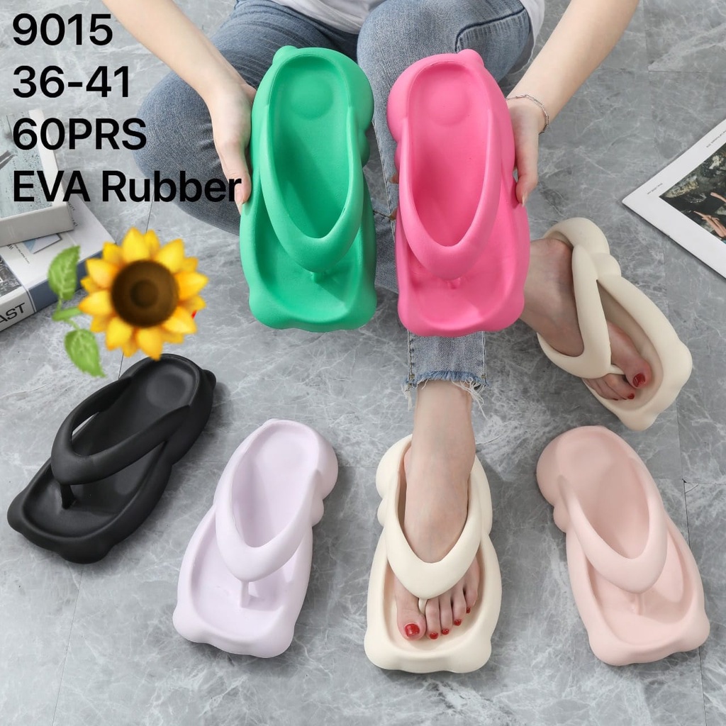 Sandal Karet Jelly Wedges Wanita import Model Terbaru Original Kekinian by AGUNG STYLE Balance 9015