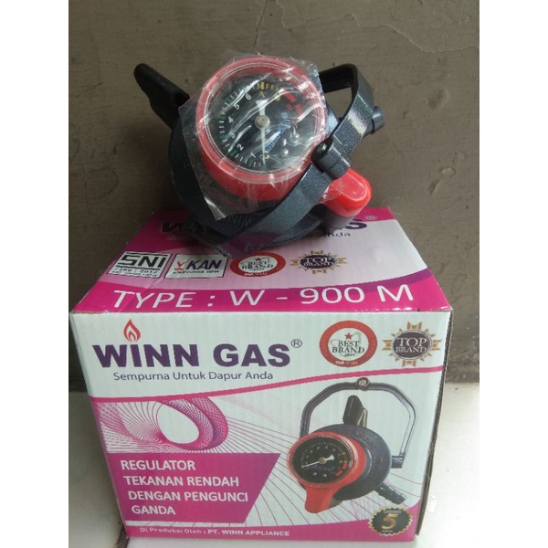 WIN GAS REGULATOR TEKANAN RENDAH DENGAN PENGUNCI GANDA W-900 M/W-900NM/W800M