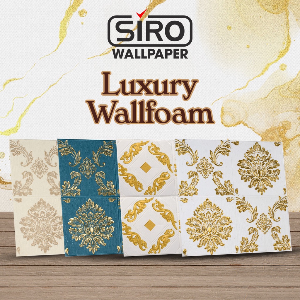 WALLPAPER FOAM LUXURY WALLFOAM LUXURY MEWAH GOLD