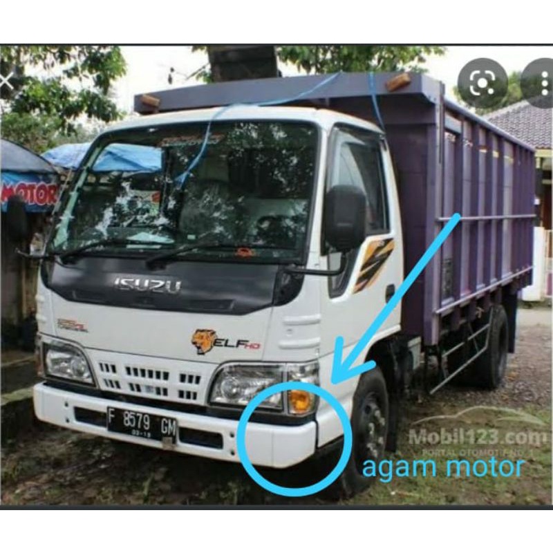 Tanduk bemper elf nkr 71 plastik tanduk bemper depan elf euro macan