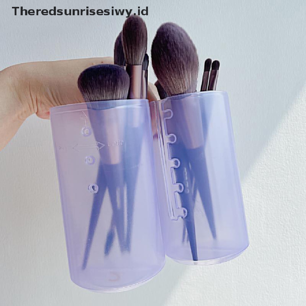 # Alat Rumah Tangga # Holder Penyimpanan Brush Makeup Retractable Bahan PVC Dengan Tutup