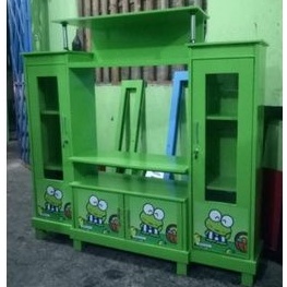 Stiker lemari hias kayu/triplek ukuran lebar 30 tinggi 27 (1set isi 4pcs)