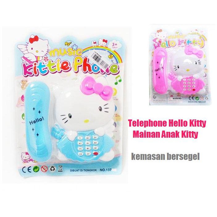 Telepon Hello kitty - Telephone Hello Kitty Music Mainan