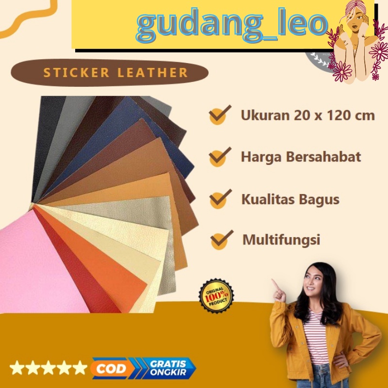 Sticker Kulit PU Sticker Stiker leather bahan kulit berkualitas import untuk sofa Jok Mobil dan Furniture lainya Leather Sticker Cover Perbaikan kulit yang rusak/kulit sofa yang terbuat dari kulit/kursi tas yang berlubang