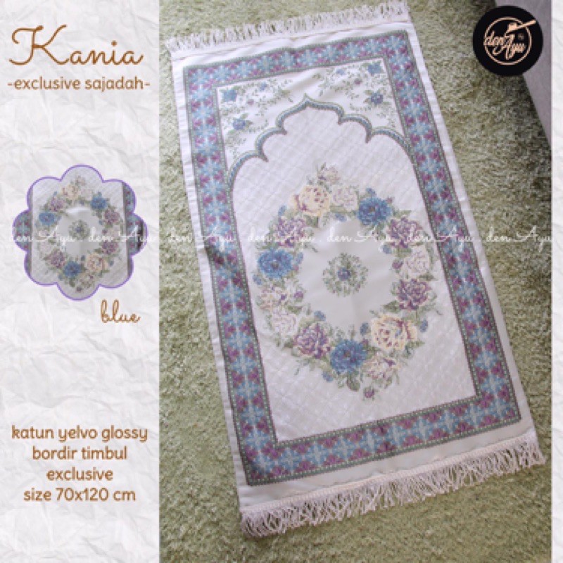 kania exclusive ORI DEN AYU sajadah bordir timbul