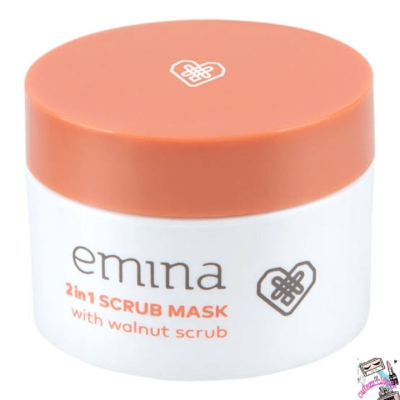 ☃️Cutezz_Ching1☃️Emina 2in1 Scrub Mask 50ml - Masker Wajah