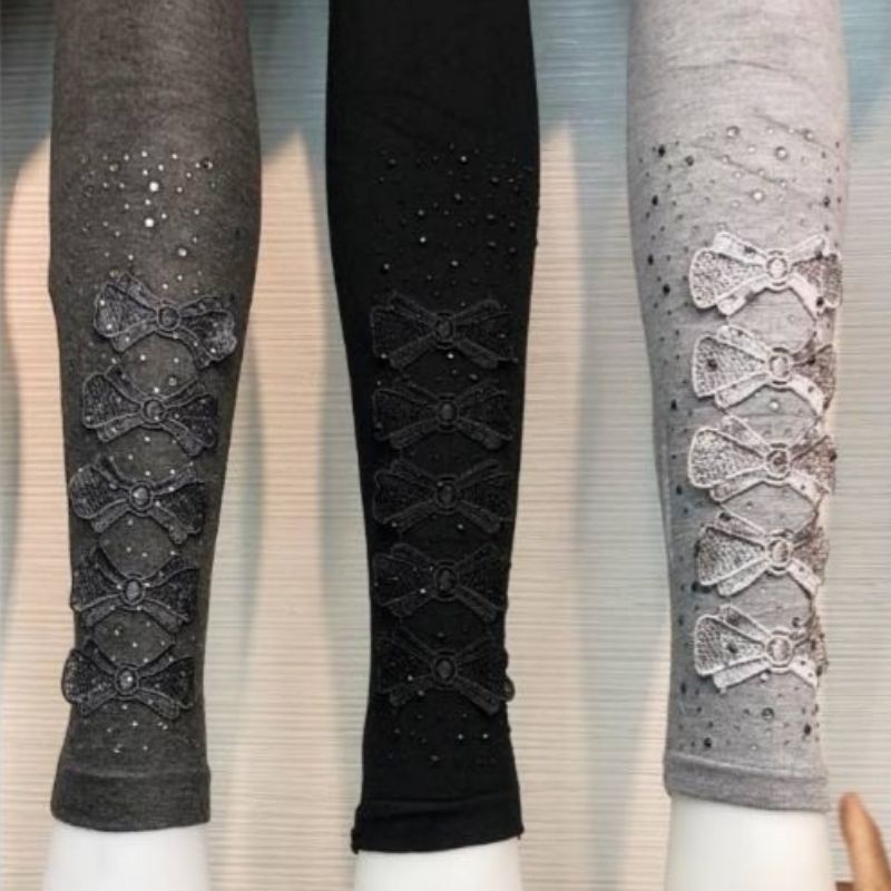 Legging Tebal Mote Brukat Import / Legging Import Wanita / Leging Wanita