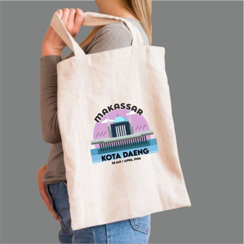 TOTEBAG RESELETING  DESIGN NUSANTARA BLACU 30 X 40 [SWEETSPACE]