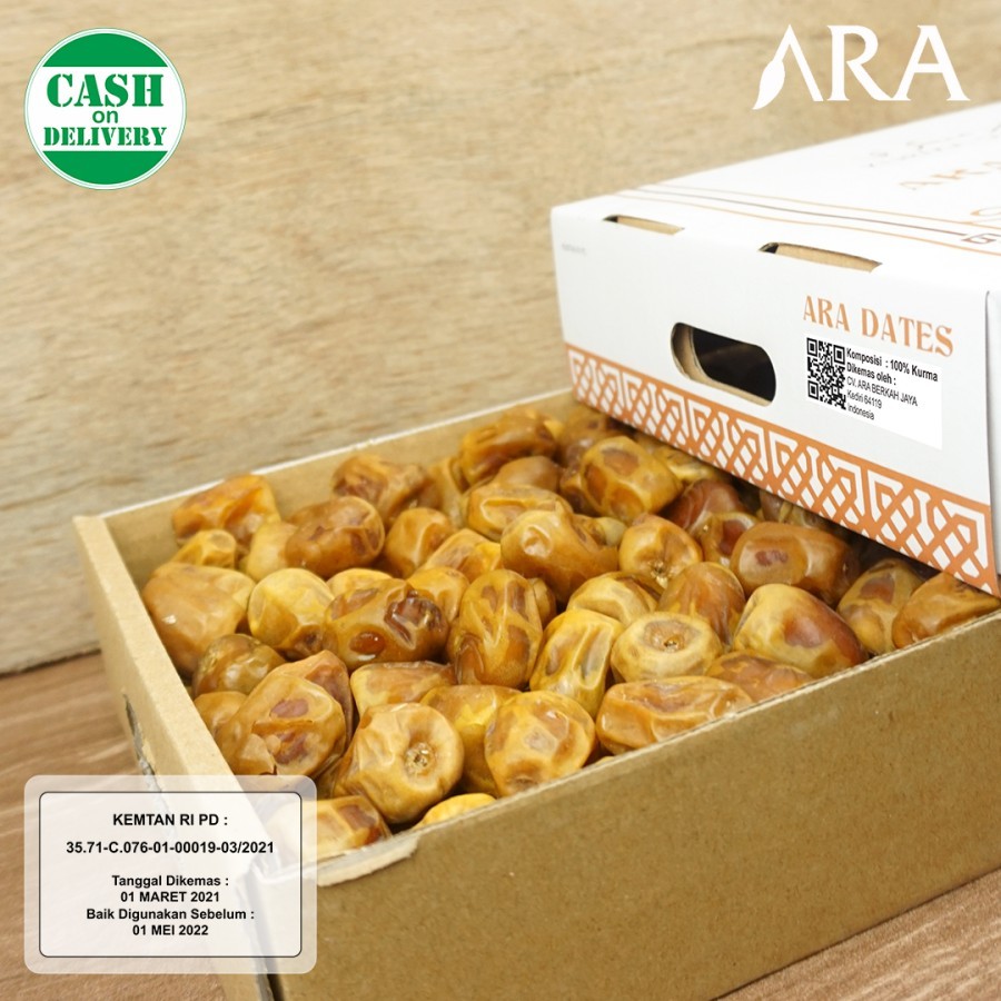 KURMA SUKARI ARA DATES 3 KG PREMIUM KEMTAN