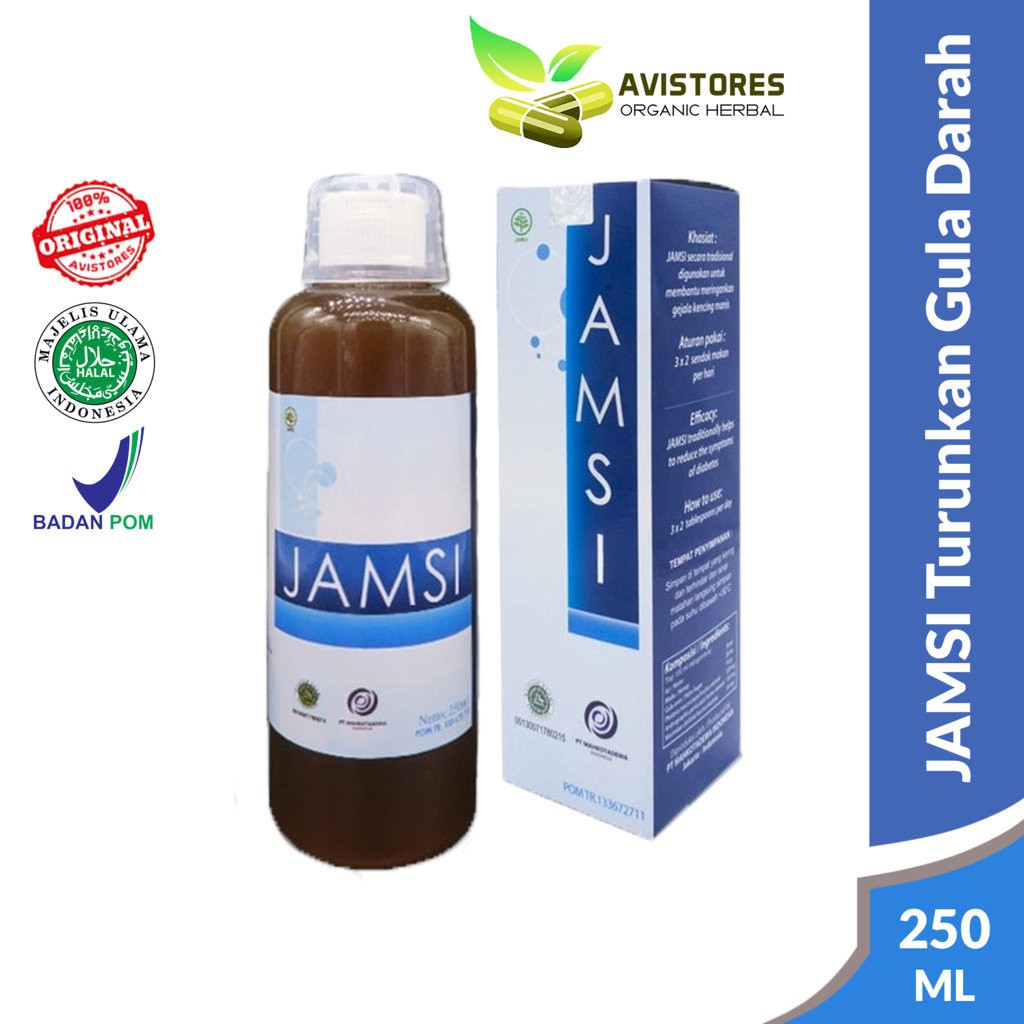 JAMSI Obat Herbal Turunkan Gula Darah Diabetes Isi 250 ml
