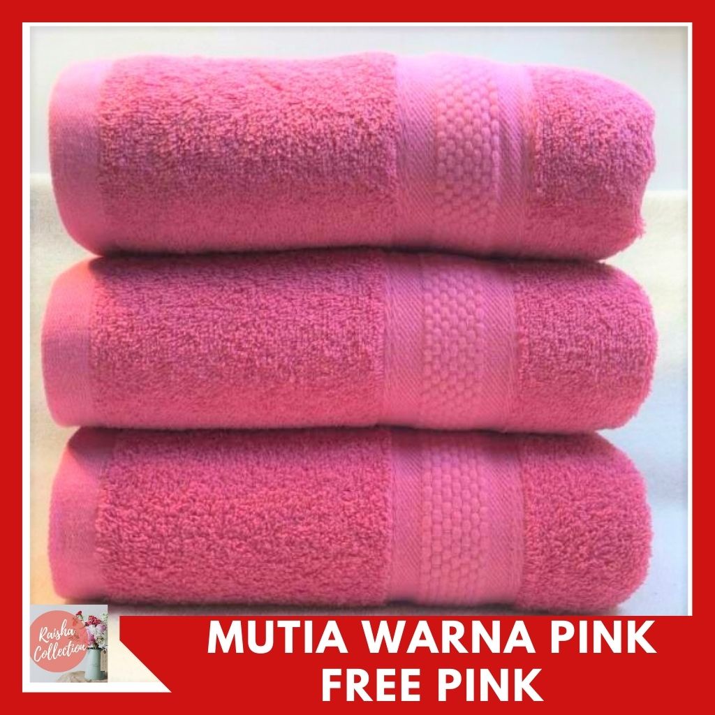 Rc Promo Beli Handuk Mutia Jumbo Tebal Warna Pink Uk 65×140 Free Warna Pink