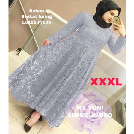 [READY] Baju Pesta Kebaya  Brukat Jumbo xxxL Vera merah kuning hijau biru pink fanta set Limited