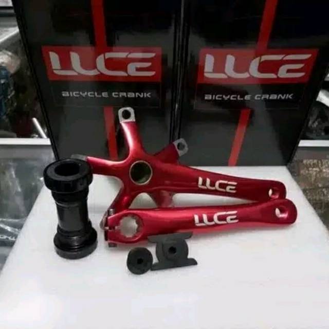 CRANK ARM HOLLOWTECH 2 HT2 LUCE MERAH