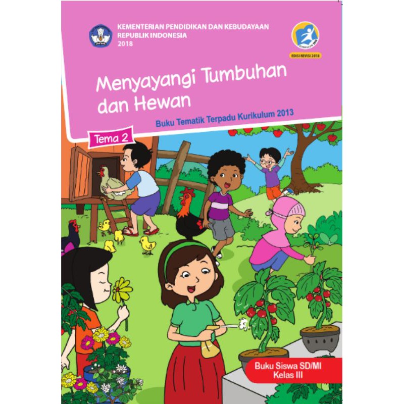 Harga Satuan BUKU TEMATIK SD KELAS 3 TEMA 1,2,3,4,5,6,7,8, AGAMA ISLAM DIKNAS KURIKULUM 2013 REVISI KERTAS HVS PUTIH-TEMA 2