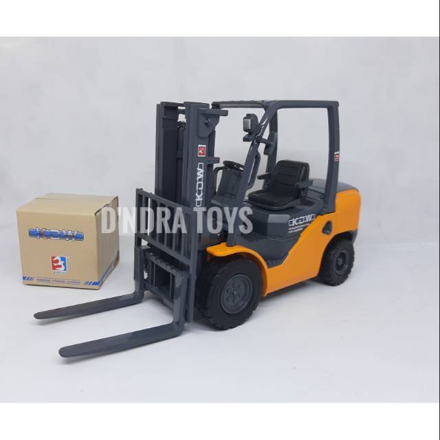 DIECAST FORKLIFT TRUCK KDW MINIATUR ALAT BERAT