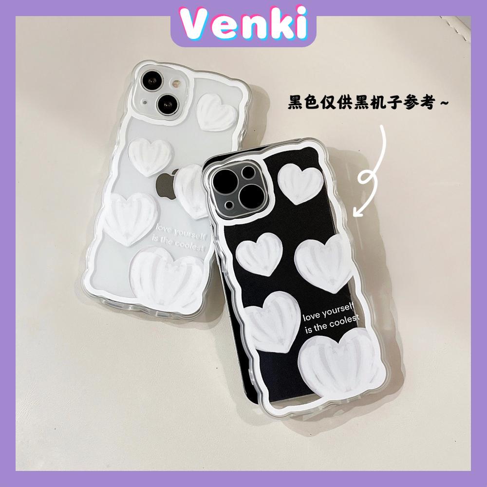 Soft Case Silikon Transparan Anti Slip Shockproof Motif Hati Untuk iPhone 13 Pro Max 12 Pro Max 11 7Plus