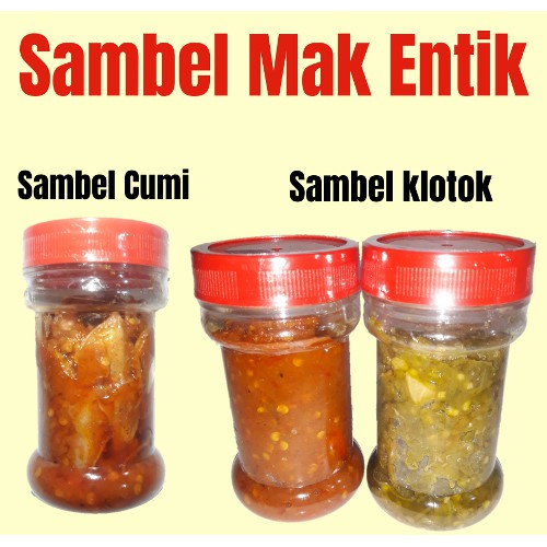 

Sambal sambel bajak sambely 130gr Non MSG Tanpa Pengawet Agen Surabaya Sambel Klotok Sambel Cumi