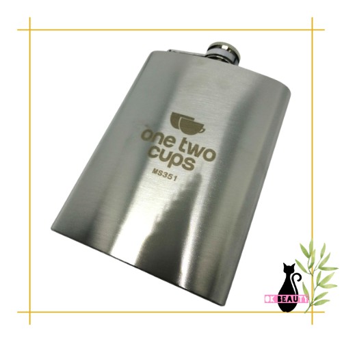 BOTOL MINUM WINE FLASK BENTUK KOTAK 225 ML STAINLESS STEEL