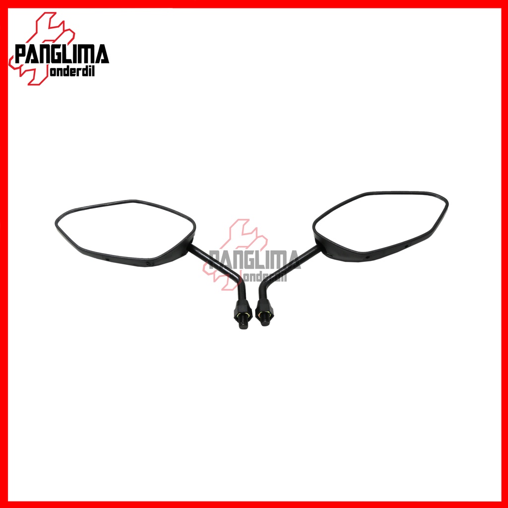 Spion Standar Model Beat New LED Deluxe K1A Bisa Untuk Motor Kanan Kiri Drat Kanan Scoopy/Spacy/Revo/Blade/Revo/Supra/Tiger/Mega Pro/GL/CB Sepion-Kaca Standart Set Honda