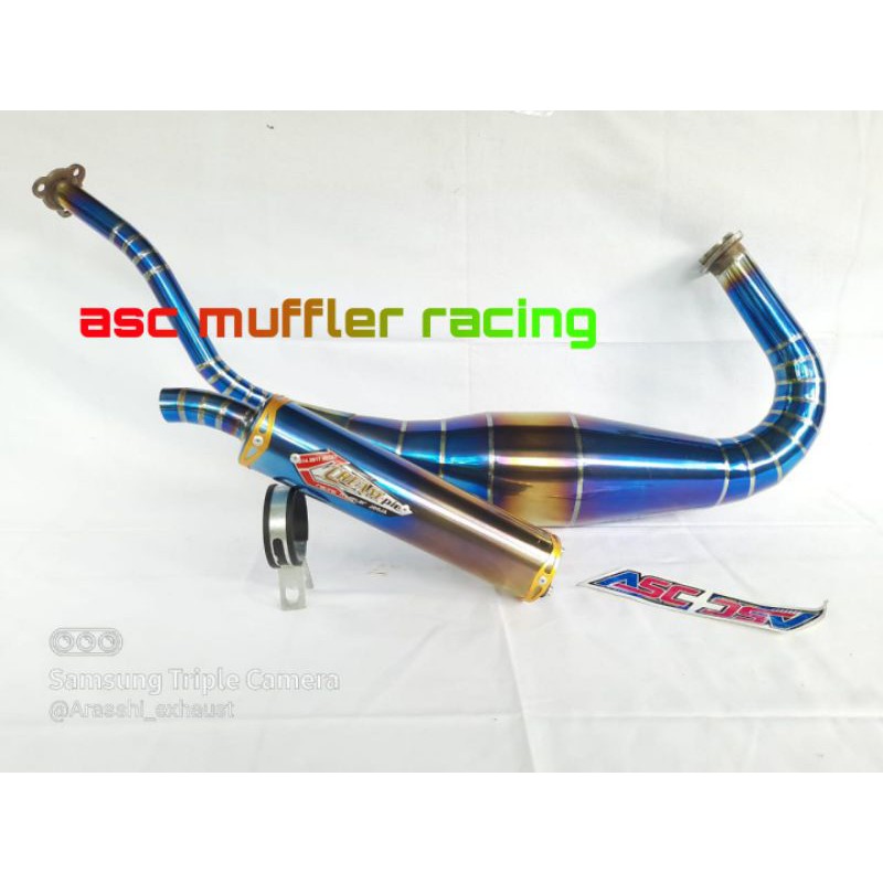 KNALPOT CREAMPIE NINJA 150 R RR SS BLUEMOON COBRA