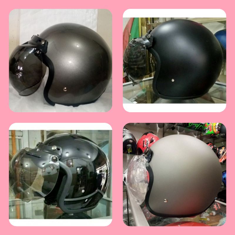HELM BOGO POLOS TANPA KACA SIZE (L,XL,XXL)