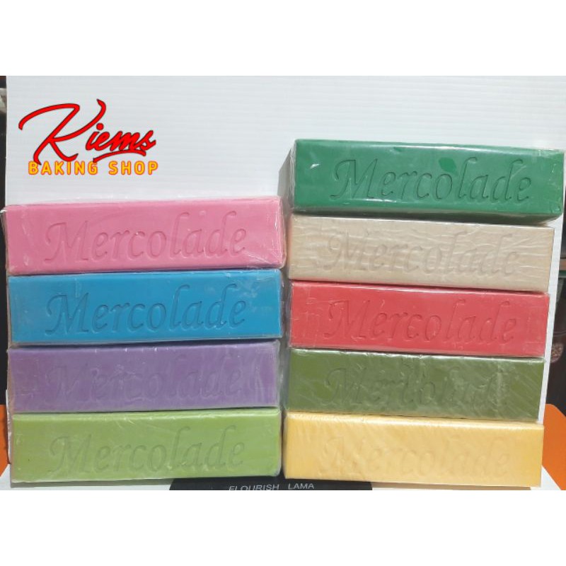 

Coklat batang Merk Mercolade rainbow compound repack -/+ 165gr