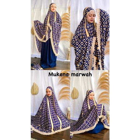 Mukena Marwah Traveling Jumbo Rayon Premium Motif 2in1 Terbaru