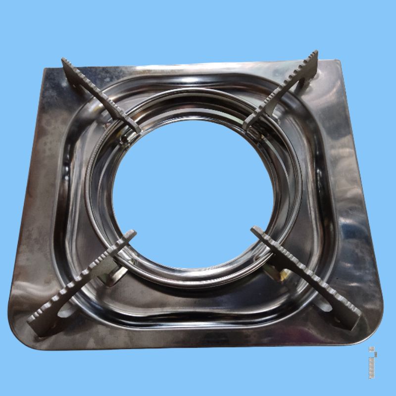 tatakan kompor gas hi cook portable silver 4 kaki alas kompor gas haikuk portebel