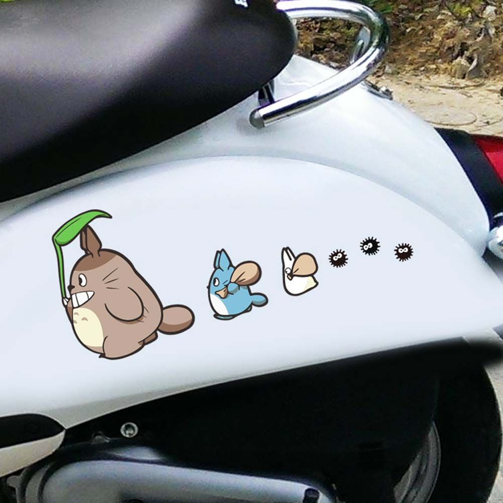 Lanfy Stiker Vinyl Motif Karakter Anime Tonari No Totoro Anti Air / Gores Untuk Kaca Mobil / Jendela Diy