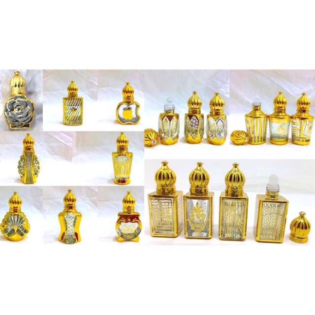 Botol parfume mewah emas antik  (Arab) roll on