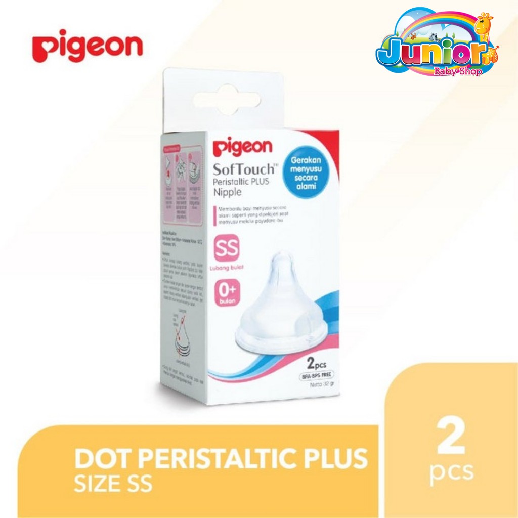 Pigeon Peristaltic Plus Nipple 2pcs