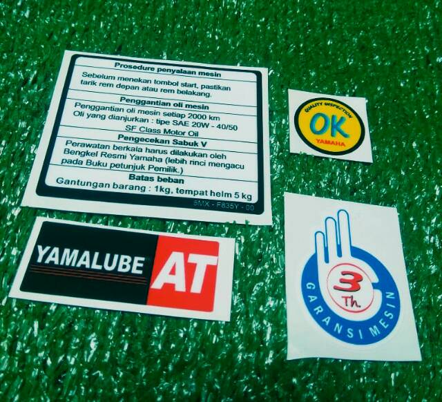 Stiker Prosedur Yamaha / Stiker Warning Mio Soul Nouvo Fino Soul Mx