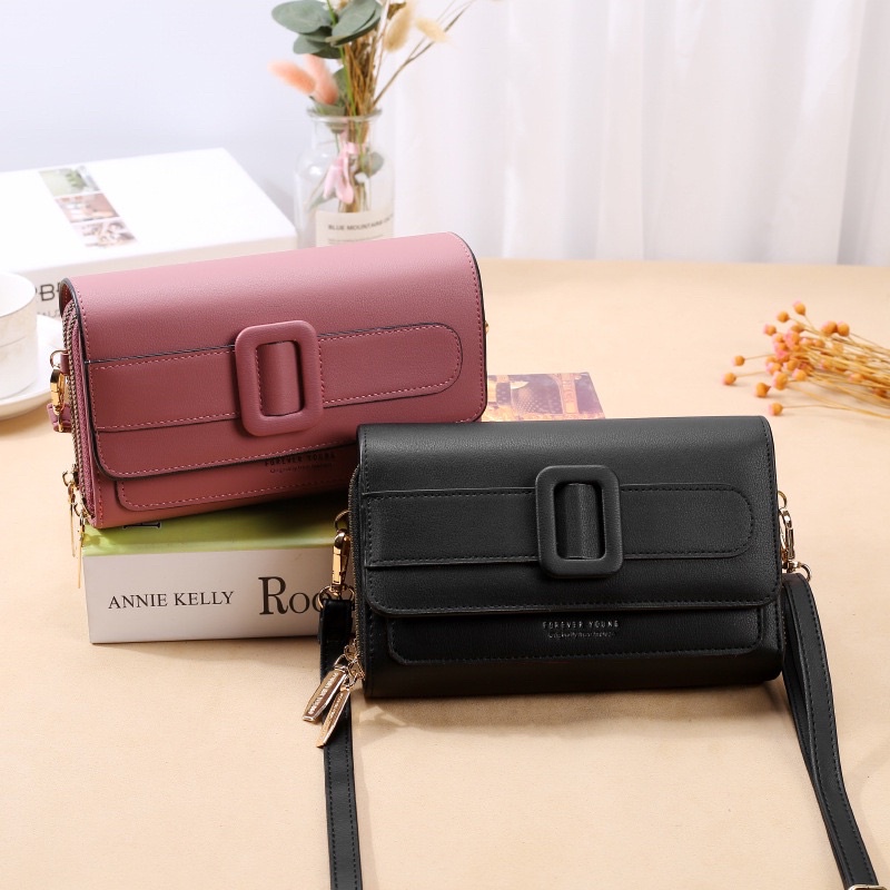 Tas Selempang Wanita Tas Kulit Dompet Handbag Tebal Cewek Multifungsi FY C270-7