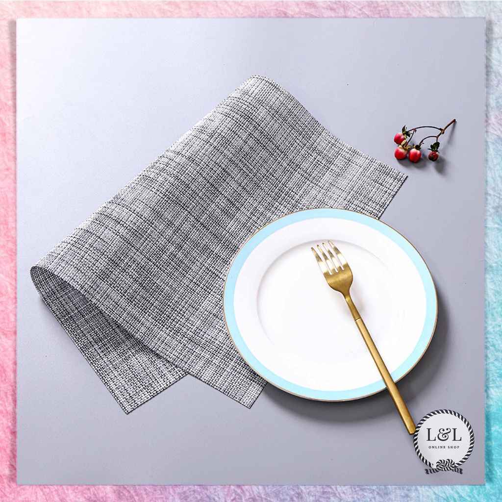 Tatakan Piring Meja Makan Tahan Panas Tatakan Gelas Aesthetic Alas Piring Anti Panas Table Mat Placement Tatakan Serbaguna