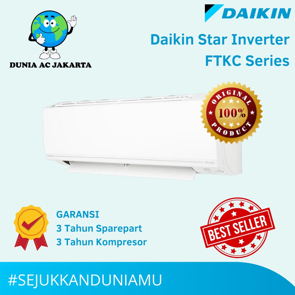 Jual AC SPLIT DAIKIN 1/2 PK FTKC15TVM4 - STAR INVERTER THAILAND ...