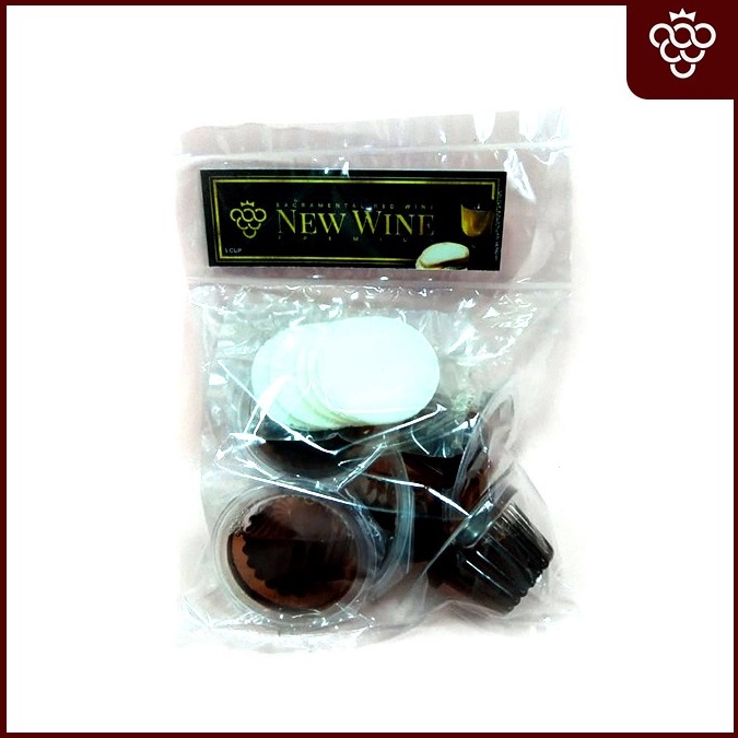 

Anggur Perjamuan Kudus Premium Cup + Hosti - Isi 5 cup New Wine