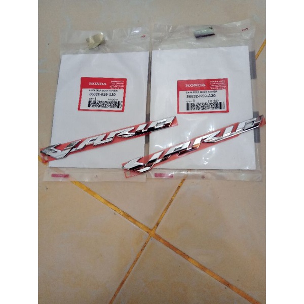 emblem logo tulisan vario original honda sepasang