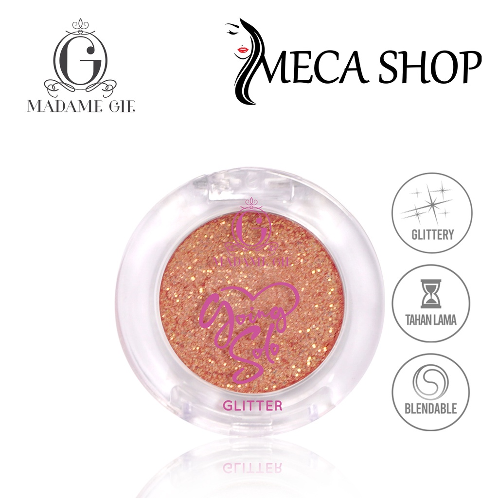 Madame Gie Going Solo Glittery Pressed Eyeshadow - MakeUp