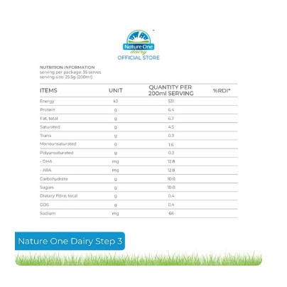 Nature One Dairy Organic Step 3 450gram