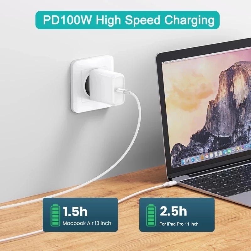 [100W PD USB C To USB Type C Cable PD Fast Charger Cord] [USB-C Type-c Cable For Xiaomi Mi Note 10 Samsung s21 Huawei Macbook iPad]