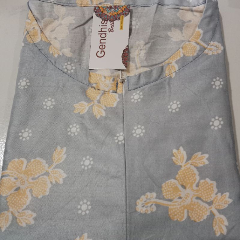 daster gendis jumbo XXXL busui, hamil LD 130 PB 110 saku kanan, rayon adem-G tiara abu