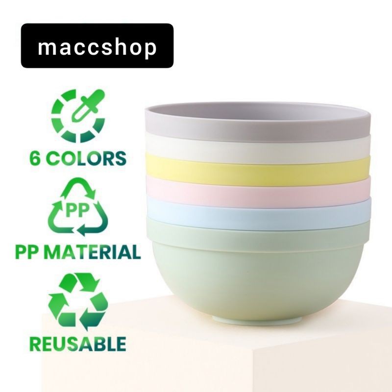 MANGKOK PESTA - PARTY BOWL SOUVENIR MACARON PASTEL COLORFUL - MANGKUK MIE